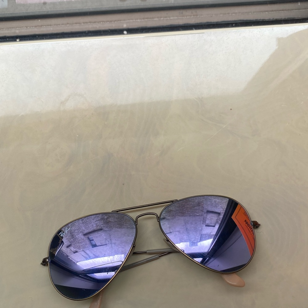 Rayban Aviator Lilac Flash Lenses